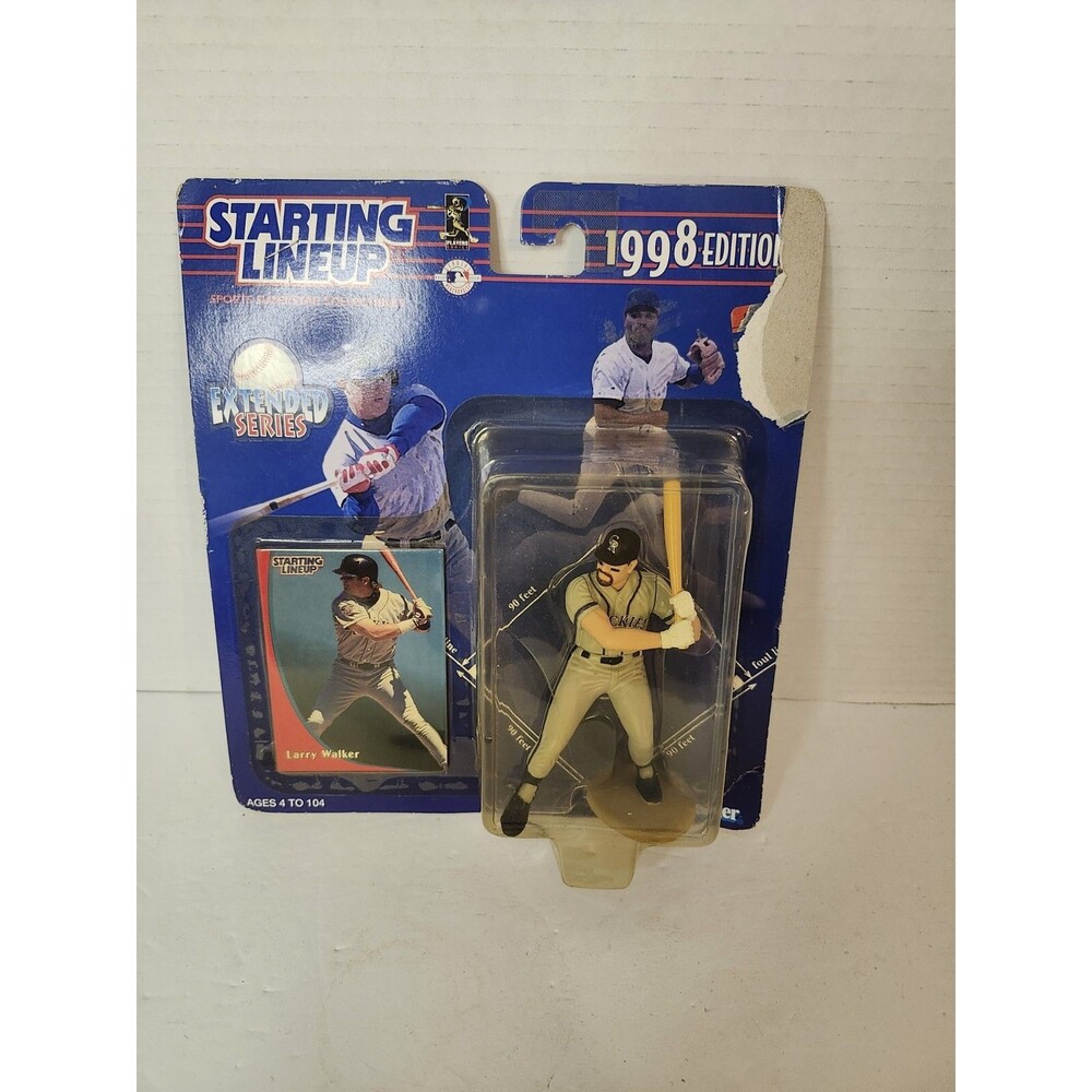 Kenner 1998 STARTING LINEUP LARRY WALKER (BATTING) COLORADO ROCKIES